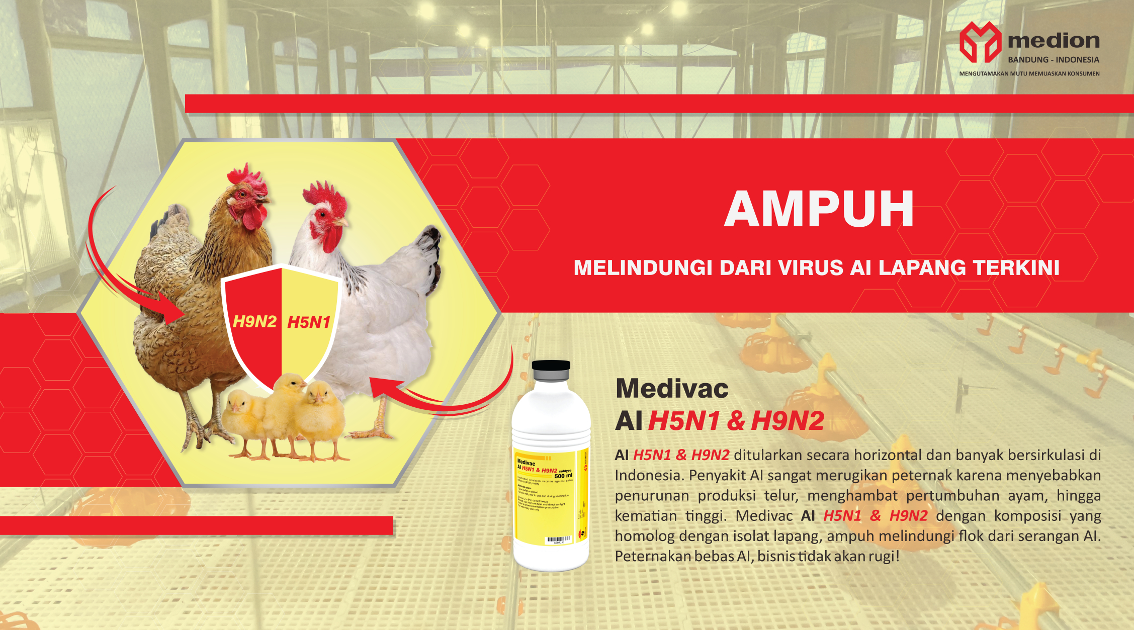 Iklan Medivac AI H5N1 & H9N2