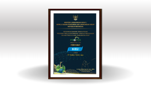 Sertifikat Penghargaan PROPER BIRU 2023-2024
