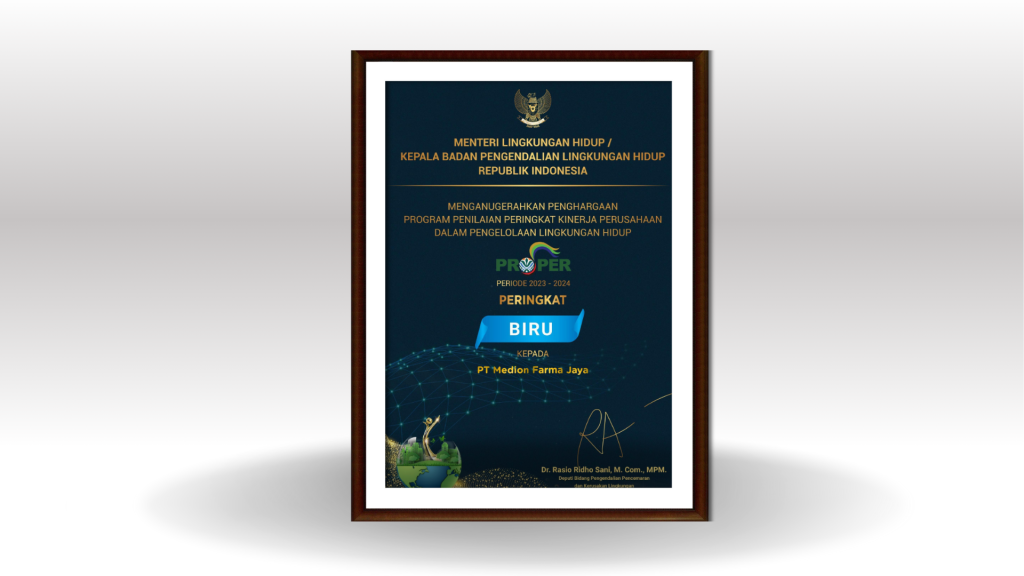 Medion Menerima Penghargaan PROPER BIRU 1 Untitled design