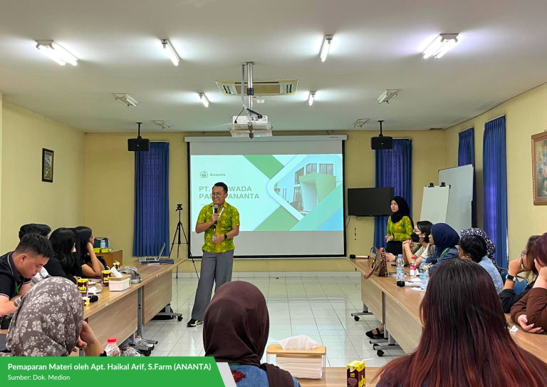 Pemaparan Materi oleh Apt. Haikal Arif, S.Farm (ANANTA)